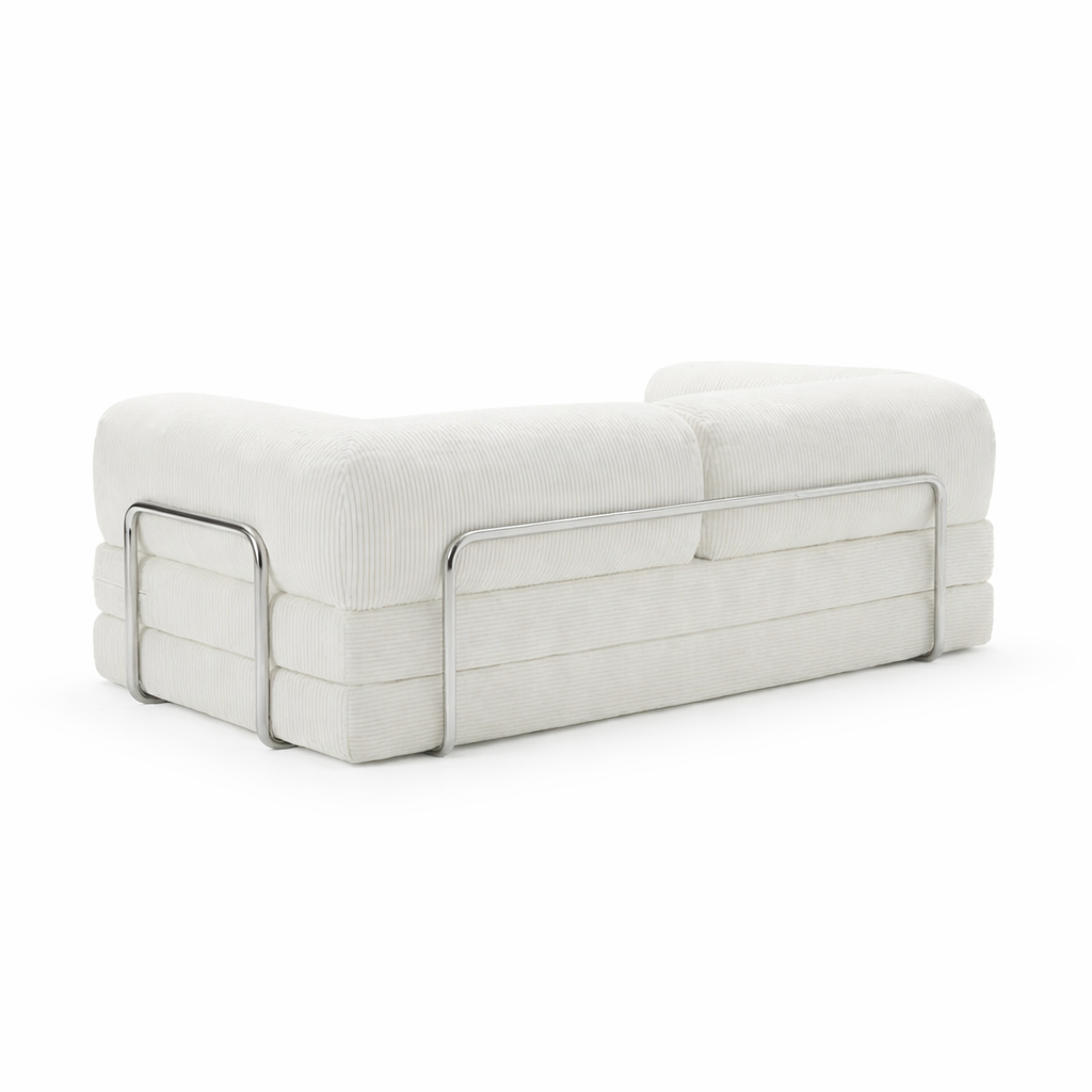 Canapé modulable convertible moderne blanc nuage