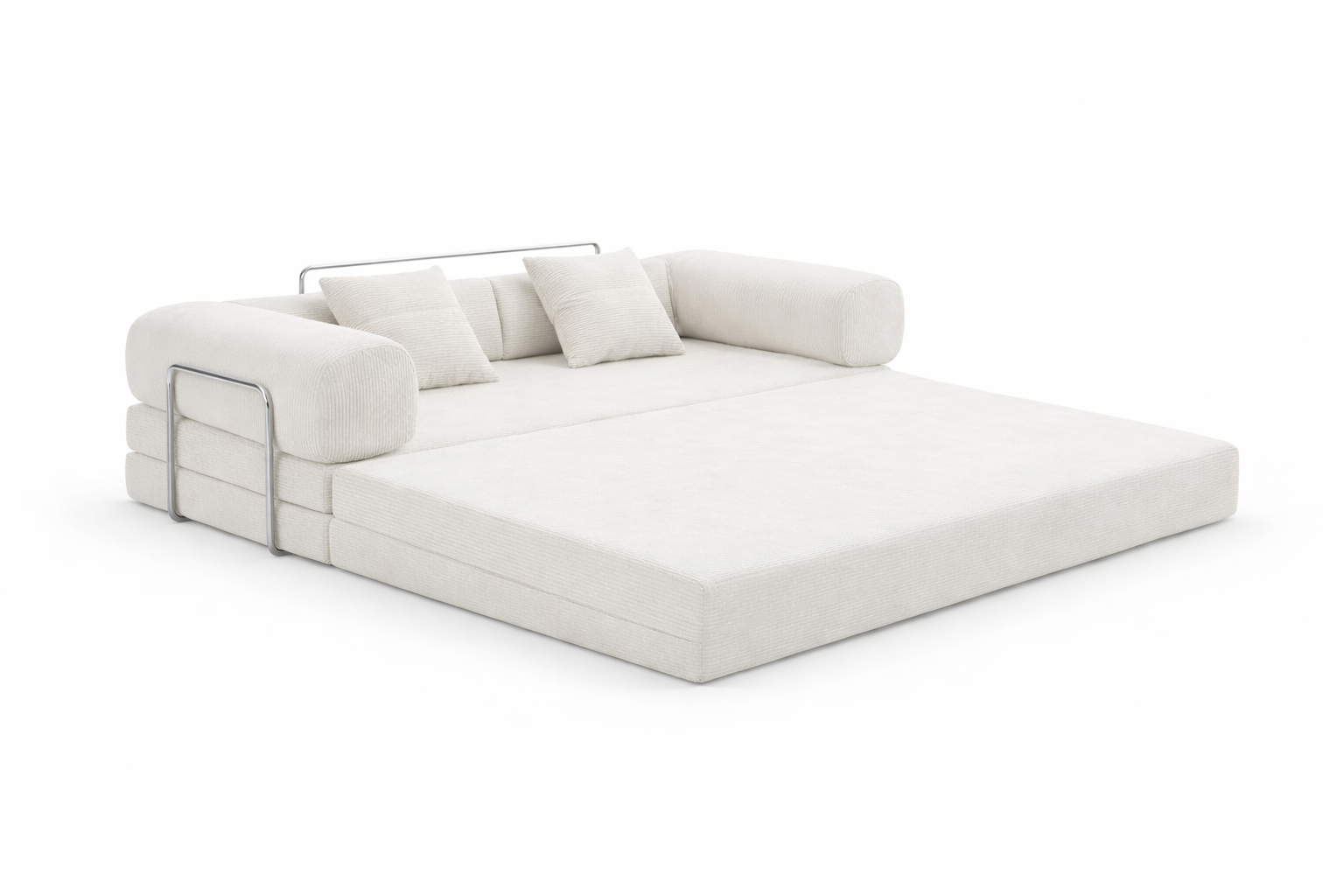Canapé modulable convertible moderne blanc nuage