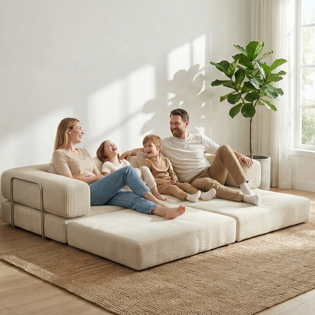 Canapé modulable beige