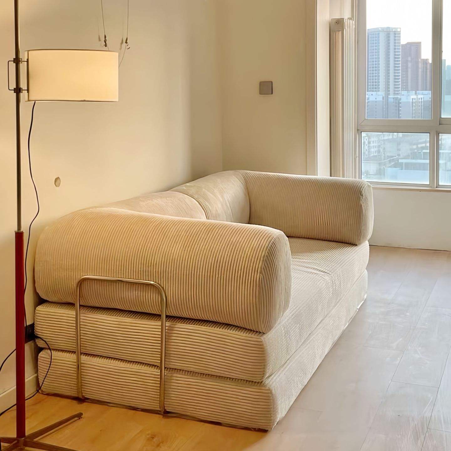 Canapé modulable convertible moderne blanc nuage