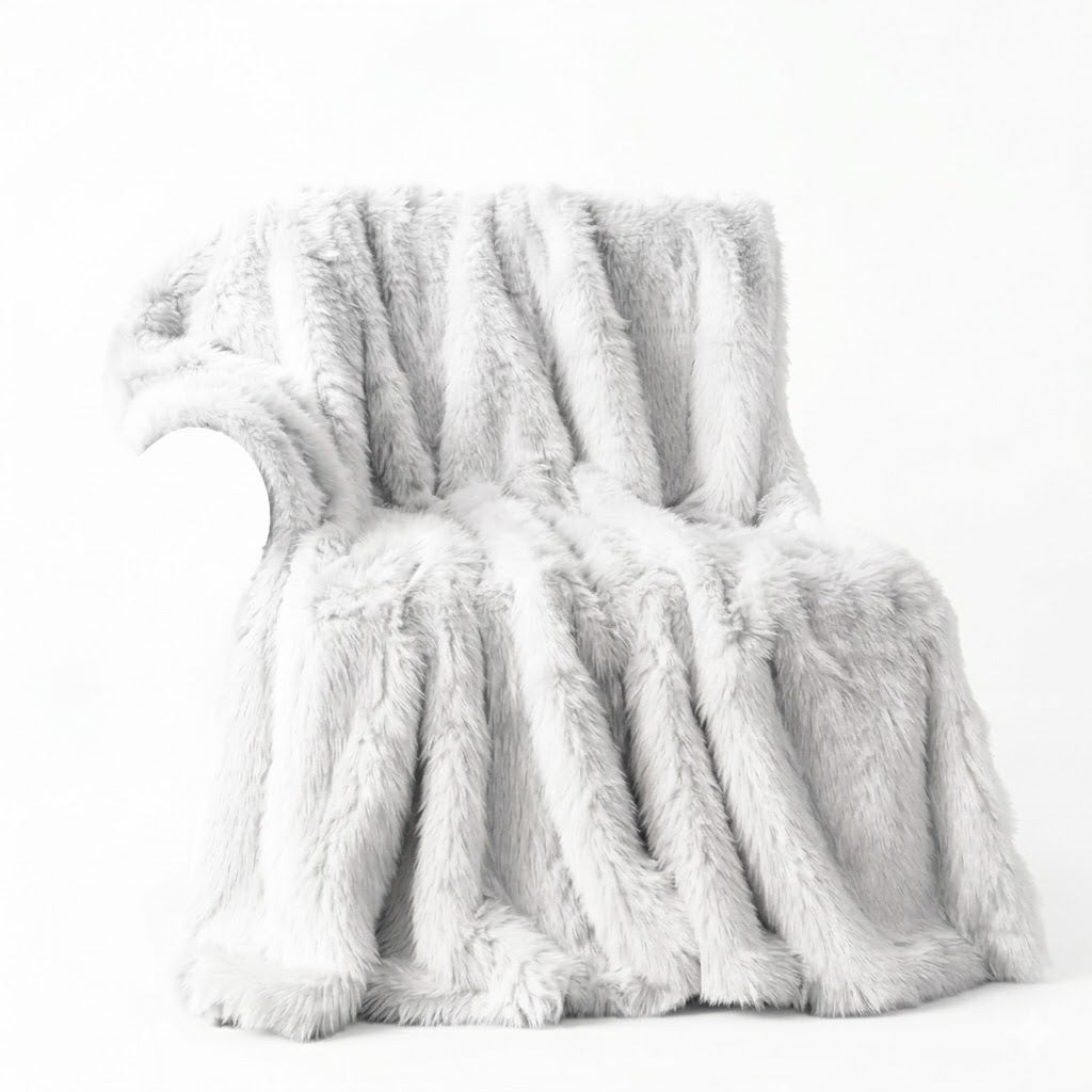Plaid Arctique blanc