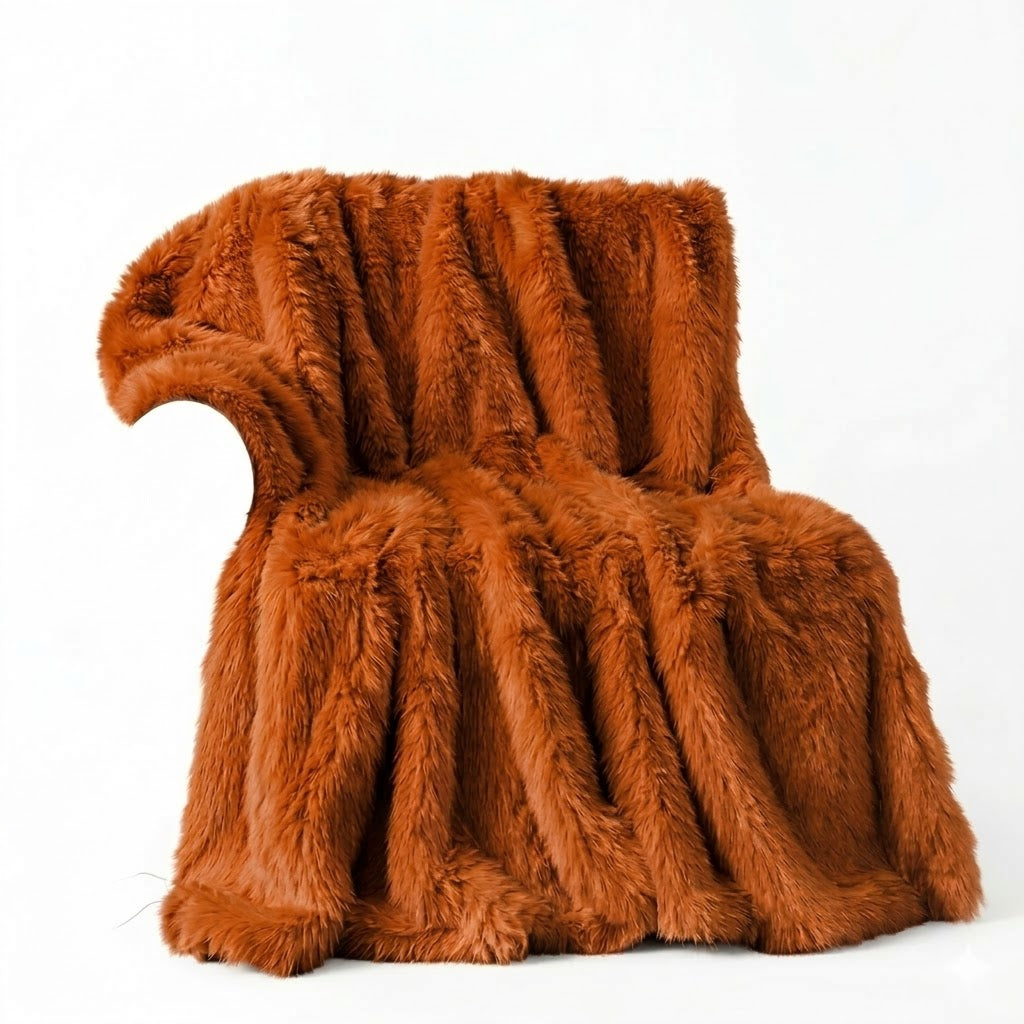 Plaid Fauve orange