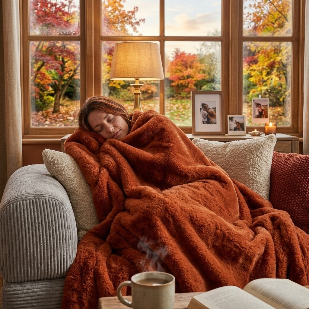 Plaid Fauve orange